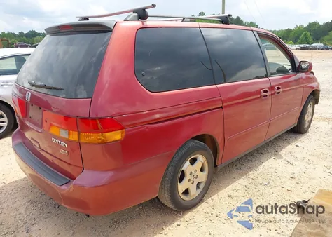 2002 Honda Odyssey Ex из США, поврежденный, VIN 5FNRL18612B028570